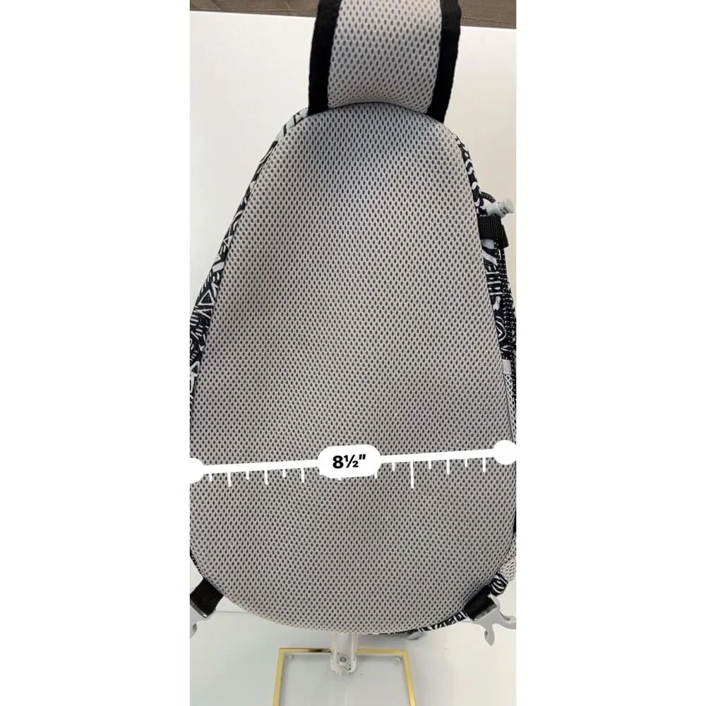 Eddie Bauer Ripstop 8L Sling Pack with a black and white tribal pattern